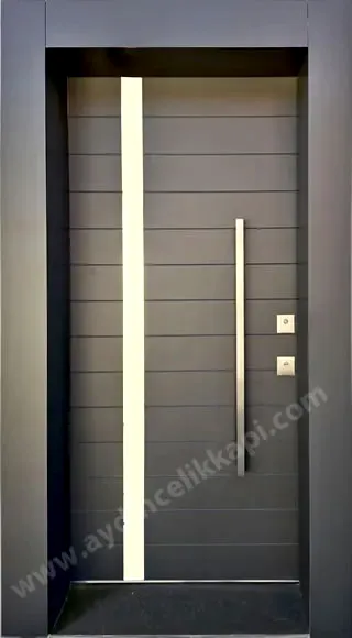 Antrasit Gri Çelik Kapı – Model A-19