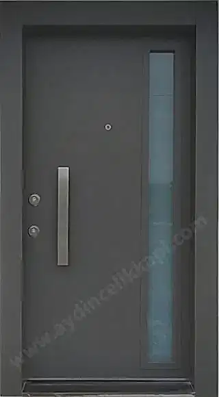 Lamine Camlı Modern Çelik Kapı – Model A-8