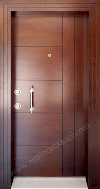 Paslanmaz Detaylı Çelik Kapı – Model A-15