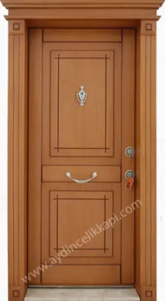 Tik Kaplamalı Düz Model Çelik Kapı – Model A-24